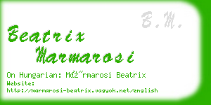 beatrix marmarosi business card